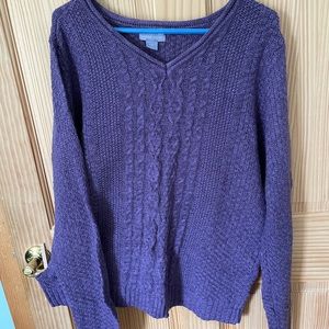 Plum purple Laura Scott sweater XL
